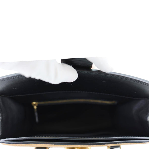 LOUIS VUITTON Cour Marly PM Calfskin Leather Shoulder Bag Brown