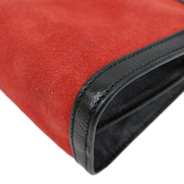 GUCCI Ophidia Small Suede Chain Shoulder Bag Red 503877