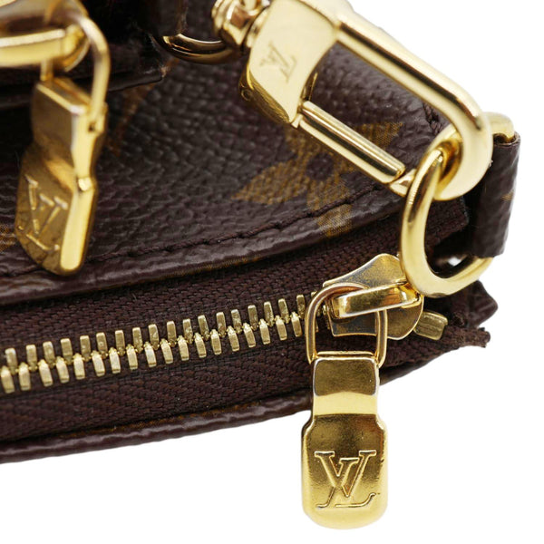 LOUIS VUITTON Multi Pochette Accessoires Monogram Canvas Crossbody Bag Brown