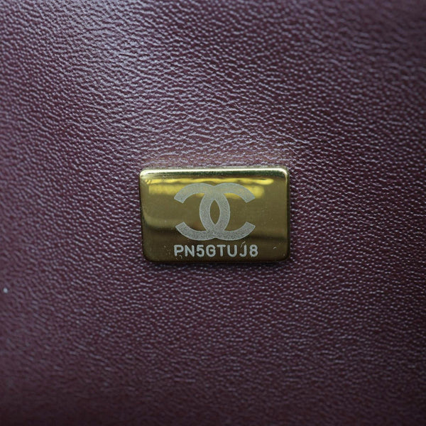 CHANEL Classic Double Flap Medium Quilted Leather Shoulder Bag Black