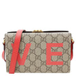 GUCCI Moon Love Valentines Day Padlock GG Supreme Canvas Shoulder Bag Beige 677610