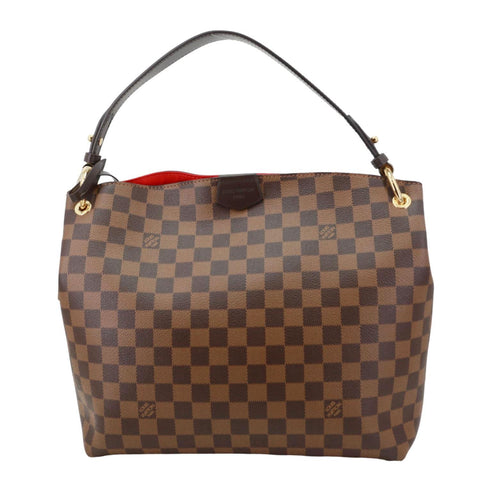 LOUIS VUITTON Graceful PM Damier Ebene Shoulder Bag Brown