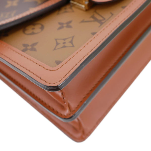 LOUIS VUITTON Dauphine MM Monogram Reverse Canvas Shoulder Bag Brown
