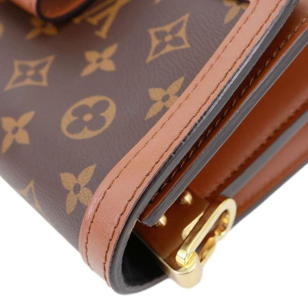 LOUIS VUITTON Dauphine MM Monogram Reverse Canvas Shoulder Bag Brown