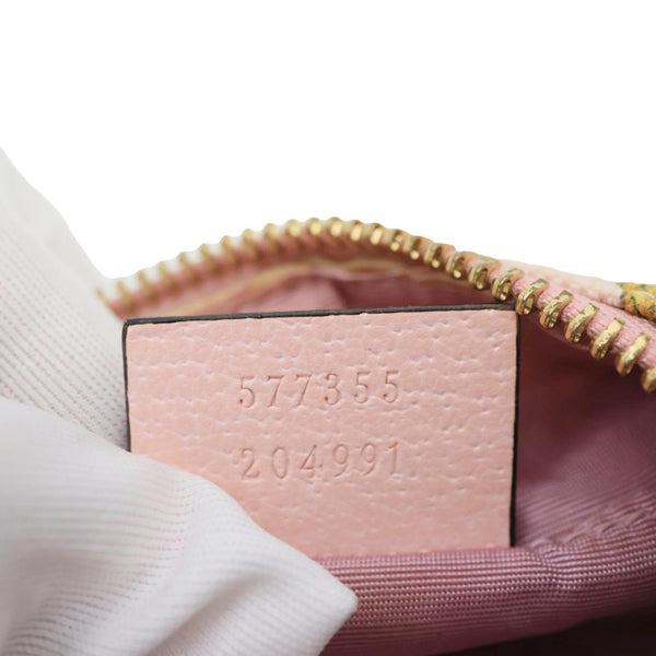 GUCCI GG Floral Canvas Cosmetic Pouch Pink 577355