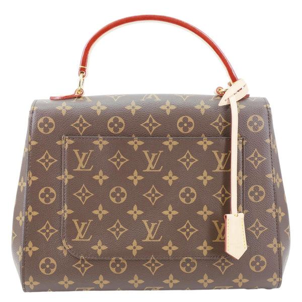 LOUIS VUITTON Cluny MM Monogram Canvas Satchel Bag Brown