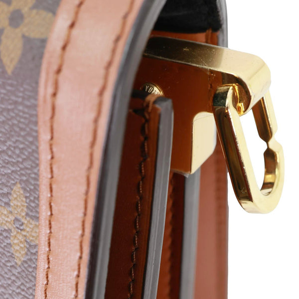 LOUIS VUITTON Dauphine MM Monogram Reverse Canvas Shoulder Bag Brown