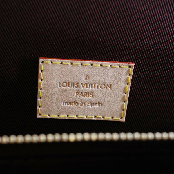 LOUIS VUITTON Cluny MM Monogram Canvas Satchel Bag Brown