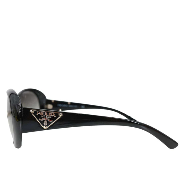 PRADA Oval Plastic Sunglasses Black