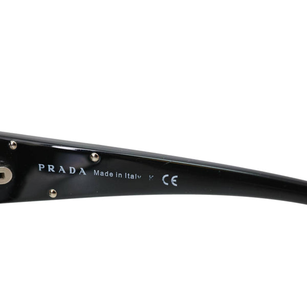 PRADA Oval Plastic Sunglasses Black