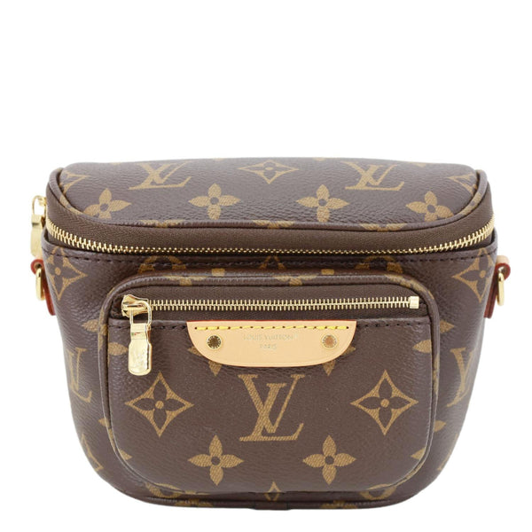 LOUIS VUITTON Mini Monogram Canvas Bumbag Brown