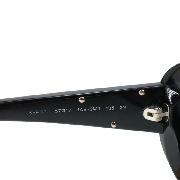PRADA Oval Plastic Sunglasses Black