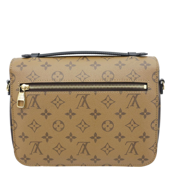 LOUIS VUITTON Metis Pochette Reverse Monogram Canvas Crossbody Bag Brown