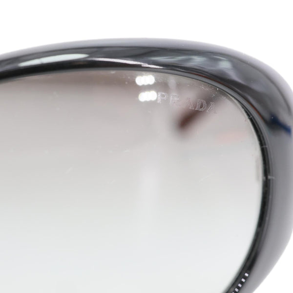 PRADA Oval Plastic Sunglasses Black