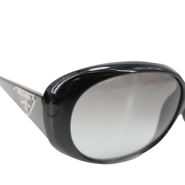 PRADA Oval Plastic Sunglasses Black