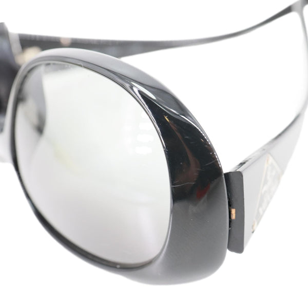 PRADA Oval Plastic Sunglasses Black