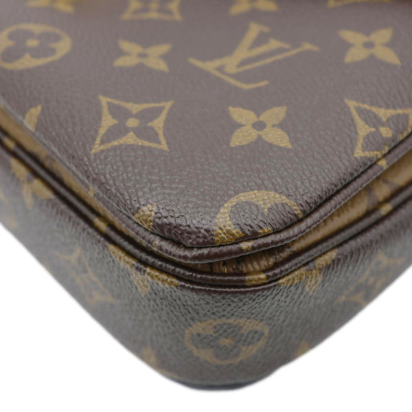LOUIS VUITTON Metis Pochette Reverse Monogram Canvas Crossbody Bag Brown