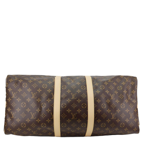 LOUIS VUITTON Keepall 55 Monogram Canvas Travel Bag Brown