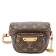 LOUIS VUITTON Mini Monogram Canvas Bumbag Brown