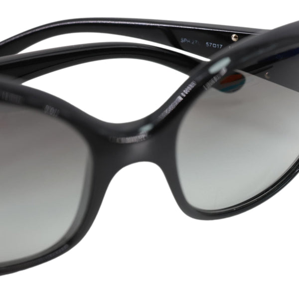 PRADA Oval Plastic Sunglasses Black