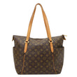 LOUIS VUITTON Totally MM Monogram Canvas Shoulder Tote Bag Brown
