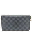 LOUIS VUITTON Damier Graphite Zippy Wallet Black