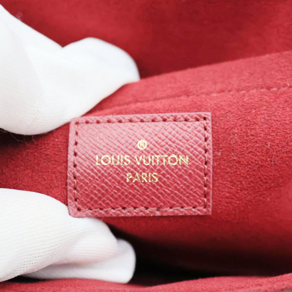 LOUIS VUITTON Felicie Pochette Monogram Canvas Crossbody Bag Brown