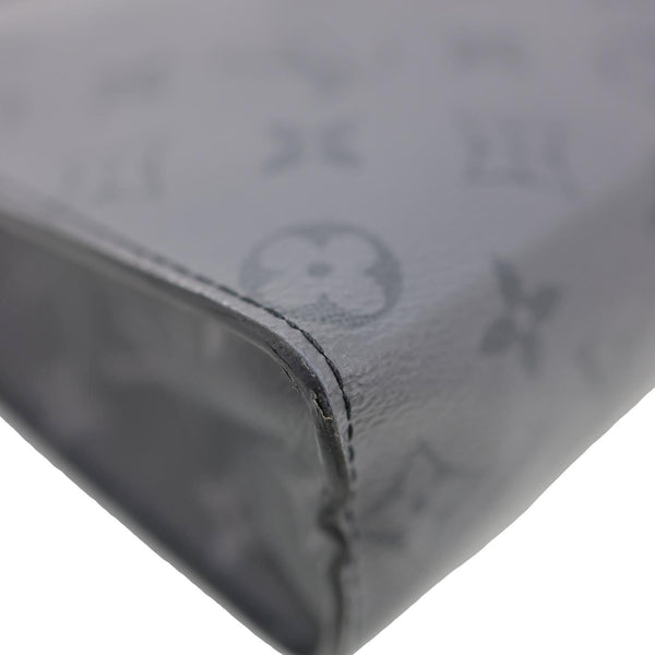 LOUIS VUITTON Pochette Voyage MM Monogram Eclipse Canvas Pouch Bag Grey