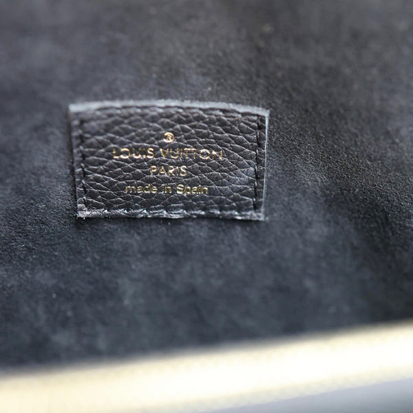 LOUIS VUITTON Victoire Monogram Canvas Chain Shoulder Bag Black