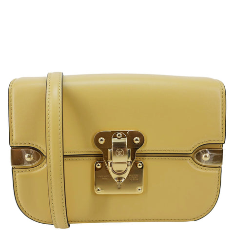 LOUIS VUITTON Orsay MM Leather Crossbody Bag Yellow