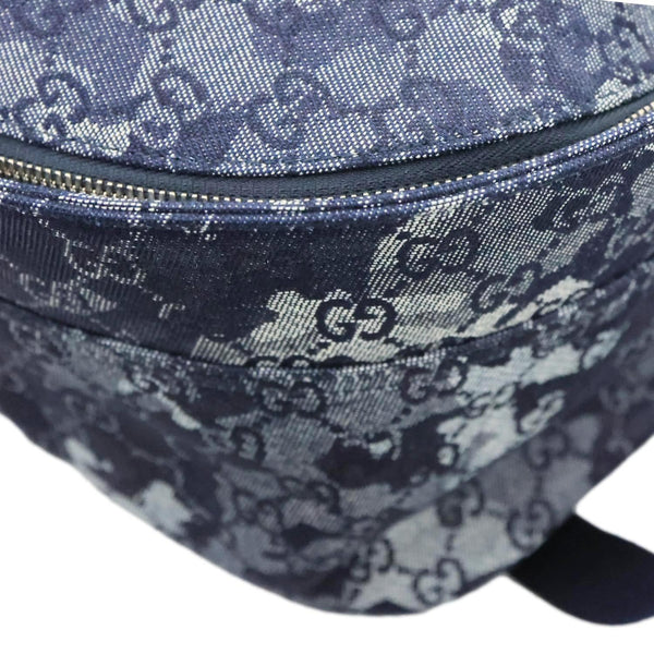 GUCCI GG Denim Backpack Navy Blue 849008