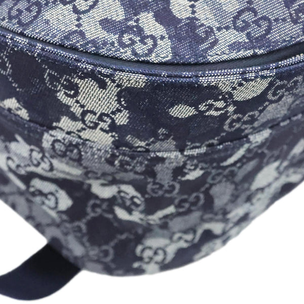 GUCCI GG Denim Backpack Navy Blue 849008