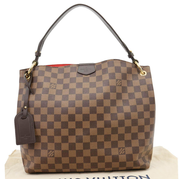 LOUIS VUITTON Graceful PM Damier Ebene Shoulder Bag Brown