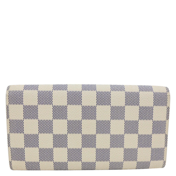 LOUIS VUITTON Sarah Damier Azur Wallet White