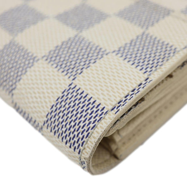 LOUIS VUITTON Sarah Damier Azur Wallet White