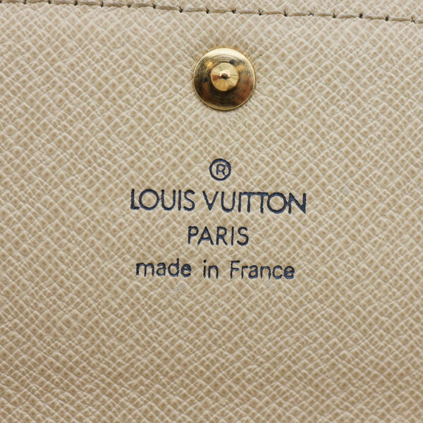 LOUIS VUITTON Sarah Damier Azur Wallet White