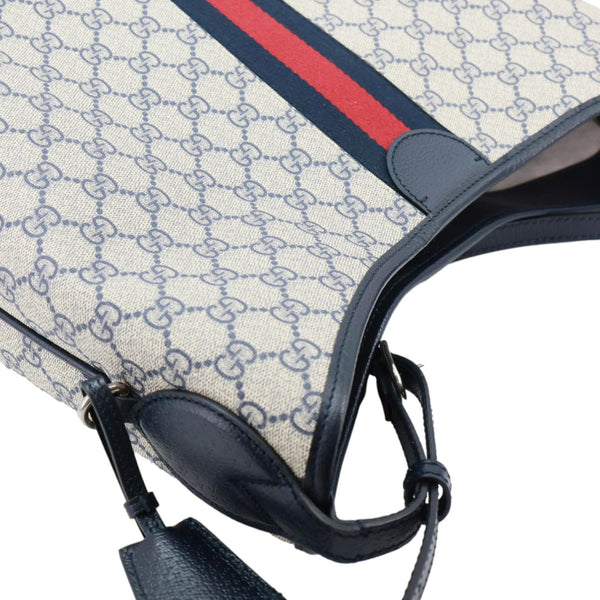 GUCCI Ophidia SmallGG Supreme Canvas Hobo Bag Grey 781392