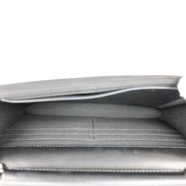 CHANEL Boy Quilted Caviar Leather Wallet On Chain Crossbody Bag Black