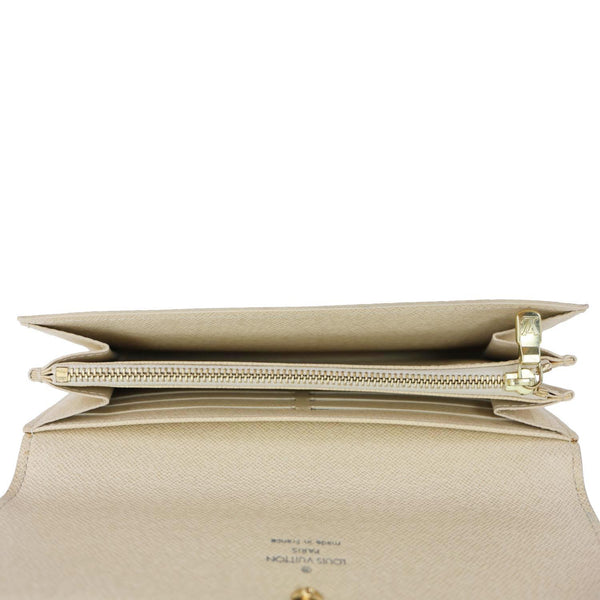 LOUIS VUITTON Sarah Damier Azur Wallet White