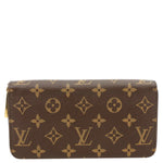 LOUIS VUITTON Monogram Canvas Zippy Wallet Brown
