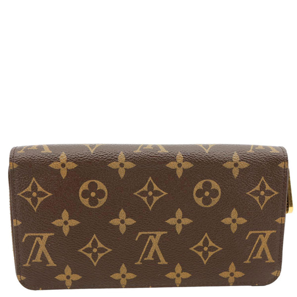 LOUIS VUITTON Monogram Canvas Zippy Wallet Brown