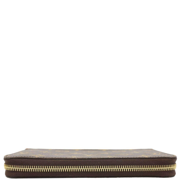 LOUIS VUITTON Monogram Canvas Zippy Wallet Brown