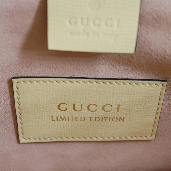 GUCCI Horsebit 1955 Mini Snakeskin Shoulder Bag Pink 602204