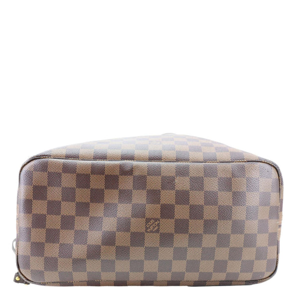 LOUIS VUITTON Neverfull MM Damier Ebene Tote Bag Brown