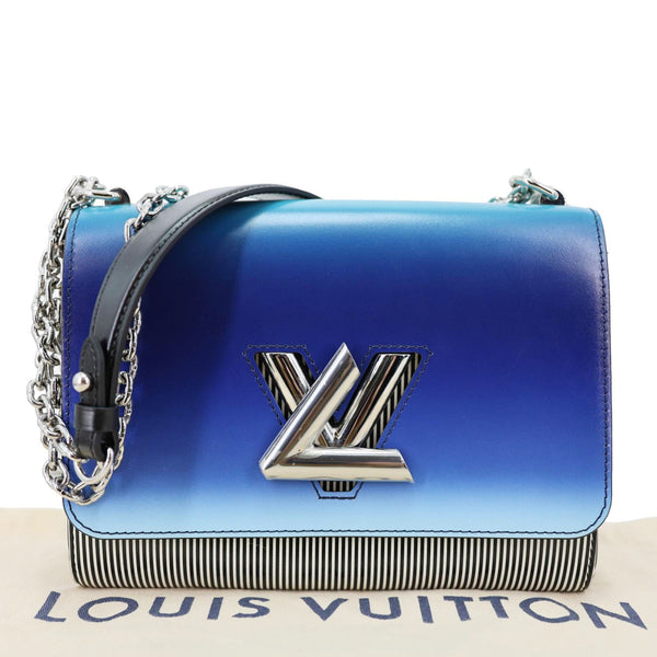 LOUIS VUITTON Twist Leather Shoulder Bag Blue Klein Blue