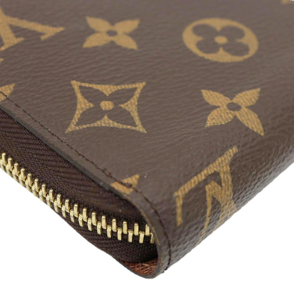 LOUIS VUITTON Monogram Canvas Zippy Wallet Brown