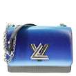 LOUIS VUITTON Twist Leather Shoulder Bag Blue Klein Blue