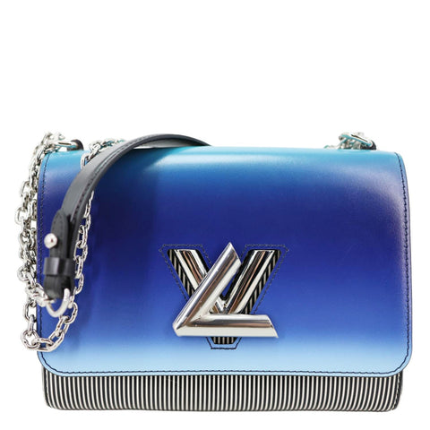LOUIS VUITTON Twist Leather Shoulder Bag Blue Klein Blue
