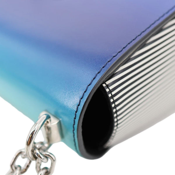 LOUIS VUITTON Twist Leather Shoulder Bag Blue Klein Blue