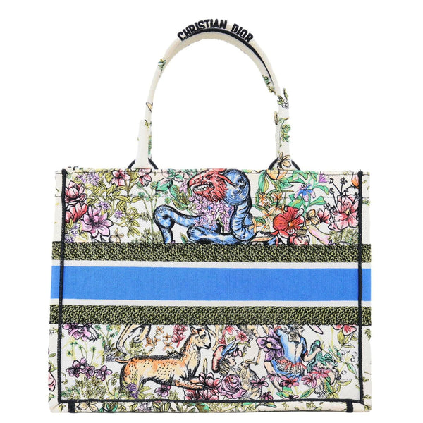 CHRISTIAN DIOR Book Medium Embroidered D-Constellation Canvas Tote Bag Multicolor